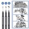 Drawing Pens Black Art Pens for Drawing 12 Size Waterproof Ink Pens for Artists Sketching, Manga, Writing